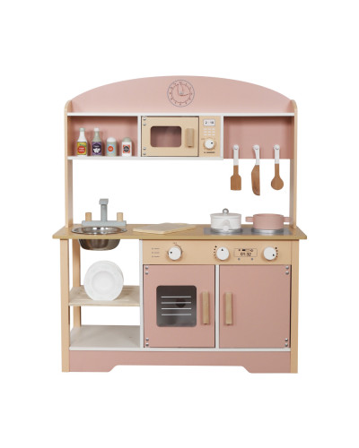 Дитяча кухня дерев'яна AVKO Парма Pink + аксесуари