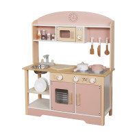 Дитяча кухня дерев'яна AVKO Парма Pink + аксесуари