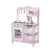 Дитяча дерев'яна кухня AVKO Нікея Pink + аксесуари