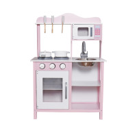 Дитяча дерев'яна кухня AVKO Нікея Pink + аксесуари