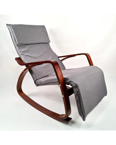 Крісло гойдалка Avko ARC001 Walnut Grey