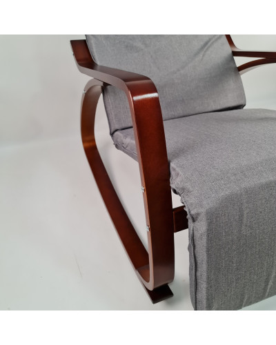 Крісло гойдалка Avko ARC001 Walnut Grey