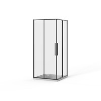 Скляна душова кабіна AVKO Glass RDR42,190х90х90 Black