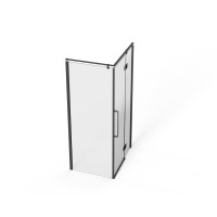Скляна душова кабіна AVKO Glass  S237R, 90х90х190 Black