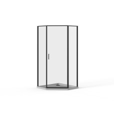 Скляна душова кабіна AVKO Glass RDD21C 90x90x190 Black