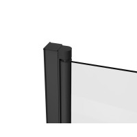 Скляна шторка для ванни AVKO Glass RDY21 70х140см Black