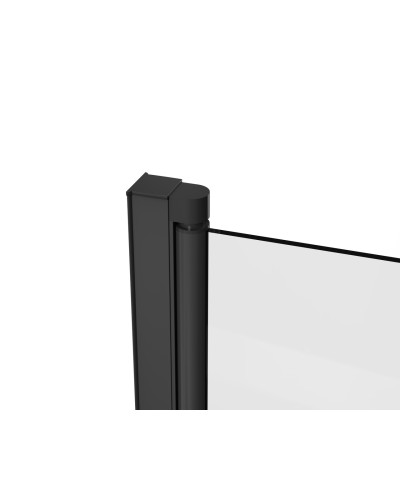 Скляна шторка для ванни AVKO Glass RDY21 70х140см Black