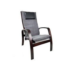 Крісло для відпочинку з підніжкою Avko ARC011 Walnut Grey