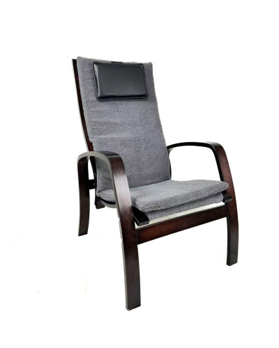 Крісло для відпочинку з підніжкою Avko ARC011 Walnut Grey