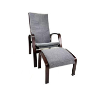 Крісло для відпочинку з підніжкою Avko ARC011 Walnut Grey