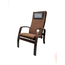 Крісло для відпочинку з підніжкою Avko ARC012 Walnut Latte