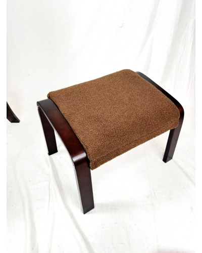 Крісло для відпочинку з підніжкою Avko ARC012 Walnut Latte