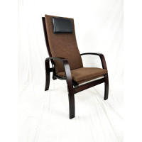 Крісло для відпочинку з підніжкою Avko ARC012 Walnut Latte