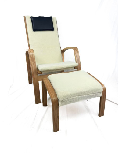 Крісло для відпочинку з підніжкою Avko ARC013 Natural Beige