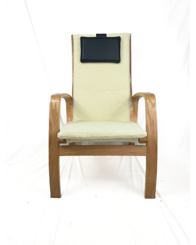 Крісло для відпочинку з підніжкою Avko ARC013 Natural Beige