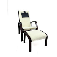 Крісло для відпочинку з підніжкою Avko ARC013 Walnut Beige