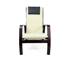 Крісло для відпочинку з підніжкою Avko ARC013 Walnut Beige