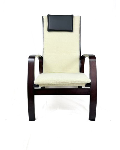 Крісло для відпочинку з підніжкою Avko ARC013 Walnut Beige
