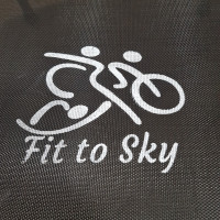 Батут кімнатний складний FitToSky 102 см, синій