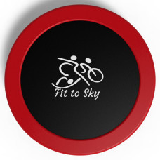 Батут кімнатний складний FitToSky 102 см червоний