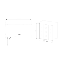 Скляна шторка для ванни AVKO Glass RDW02-J3 120х140 Silver
