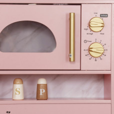 Дитяча кухня дерев'яна AVKО Равенна Pink Вода звукові та світлові ефекти + аксесуари