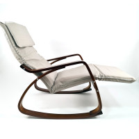 Крісло гойдалка Avko ARC003 Walnut Beige
