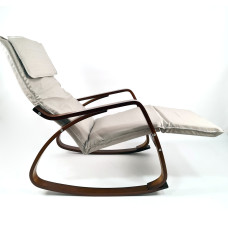 Крісло гойдалка Avko ARC003 Walnut Beige