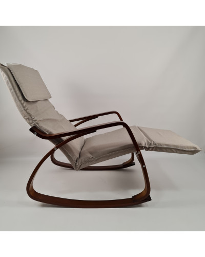 Крісло гойдалка Avko ARC003 Walnut Beige