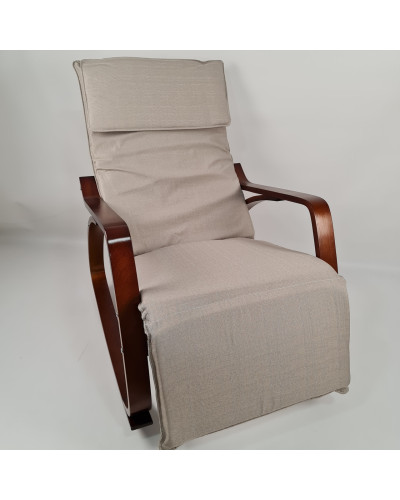 Крісло гойдалка Avko ARC003 Walnut Beige