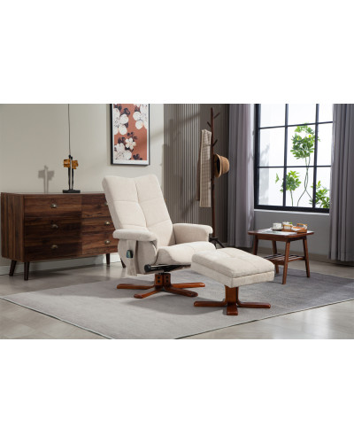 Крісло для відпочинку Avko Style ARMH 010 Beige з масажем, підігрівом