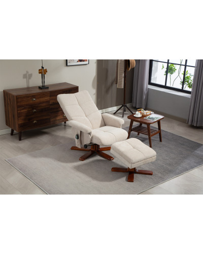 Крісло для відпочинку Avko Style ARMH 010 Beige з масажем, підігрівом