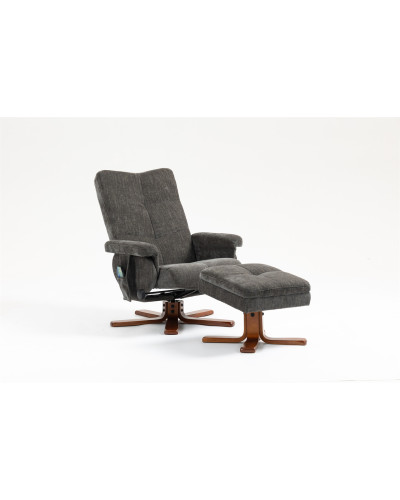 Крісло для відпочинку Avko Style ARMH 030 Dark Grey з масажем та підігрівом