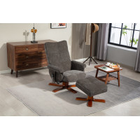 Крісло для відпочинку Avko Style ARMH 030 Dark Grey з масажем та підігрівом