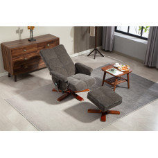 Крісло для відпочинку Avko Style ARMH 030 Dark Grey з масажем та підігрівом