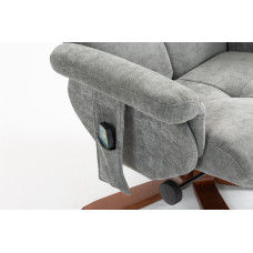 Крісло для відпочинку Avko Style ARMH 040 Grey з масажем та підігрівом