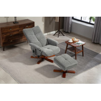 Крісло для відпочинку Avko Style ARMH 040 Grey з масажем та підігрівом