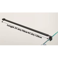 Кріплення для скла 6 мм, black 70-120см