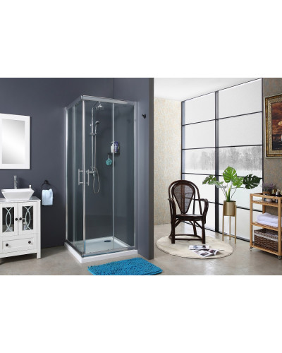 Скляна душова кабіна AVKO Glass  RDR06 190х90х90 Chrome