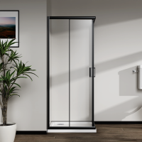 Скляна душова кабіна AVKO Glass RDR06 190х90х90 Black
