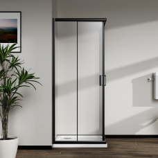 Скляна душова кабіна AVKO Glass RDR06 190х90х90 Black