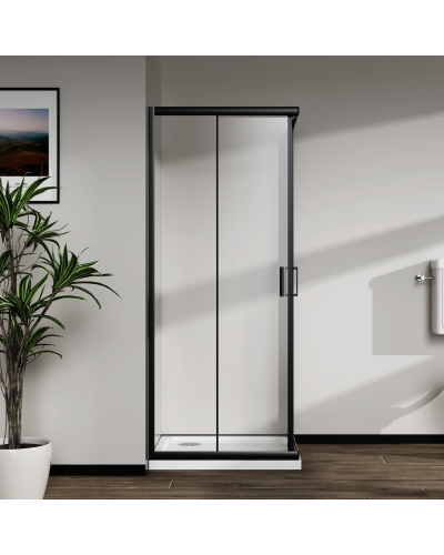 Скляна душова кабіна AVKO Glass RDR06 190х90х90 Black