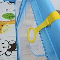 Дитячий розкладний манеж Avko 120х180см Blue + кульки та килимок