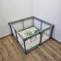 Дитячий розкладний манеж Avko 180х200см Grey + кульки та килимок