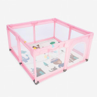 Дитячий розкладний манеж Avko 180х200см Pink + кульки та килимок