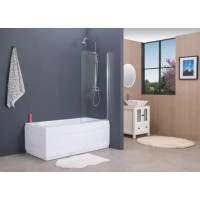 Скляна шторка для ванни AVKO Glass RDY21 60х140см Chrome
