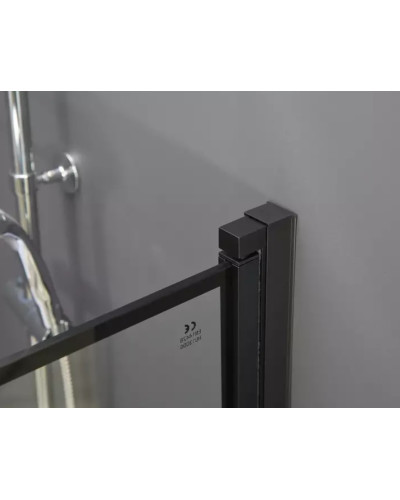 Скляна шторка для ванни AVKO Glass RDY24 70х140см Black