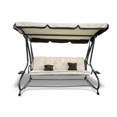 Садова розкладна 4 містна гойдалка Avko Relax Plus Beige ARSC18733