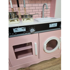 Дитяча дерев'яна кухня AVKO Модена Pink Вода звукові та світлові ефекти + аксесуари