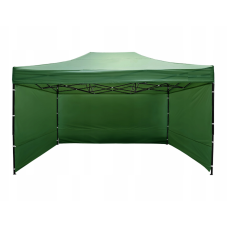 Павільон автоматичний садовий Avko Garden 3х4,5м складний з 3 стінками, зелений